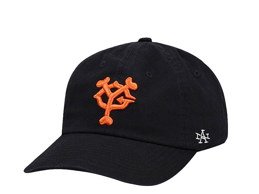 American Needle Yomiuri Giants Ballpark Black  Strapback Cap