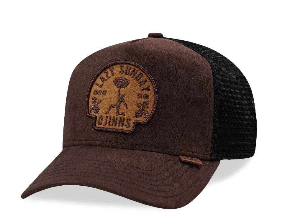 Djinns HFT Lazy Sunday Coffee Club Brown Trucker Snapback Cap