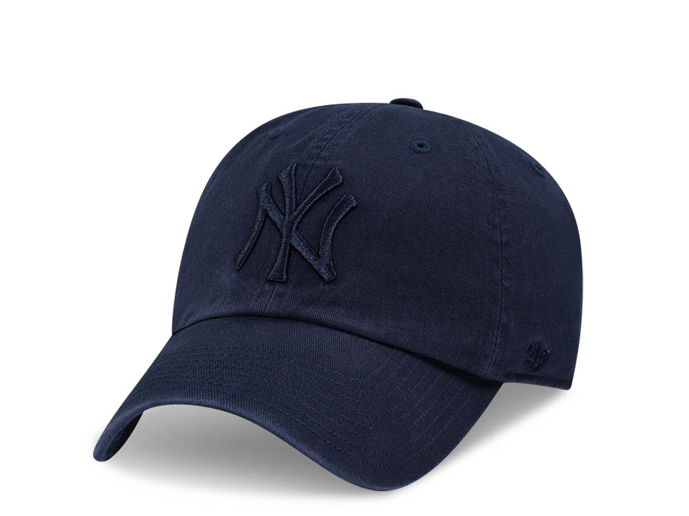 47Brand New York Yankees Navy Clean Up Strapback Cap