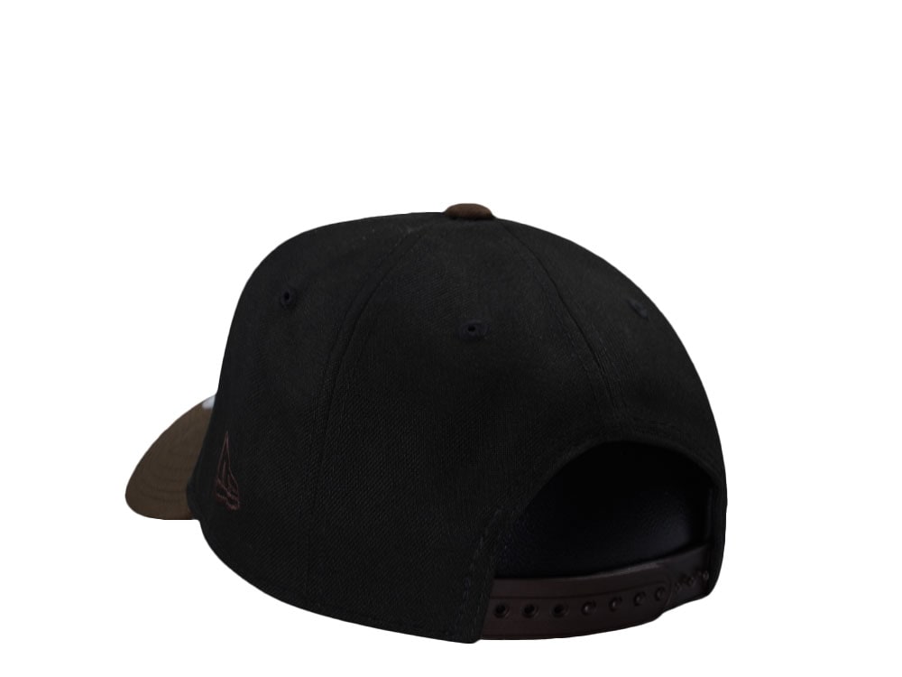 New Era Detroit Red Wings 100th Anniversary Black Two Tone Edition 9Forty A Frame Snapback Cap