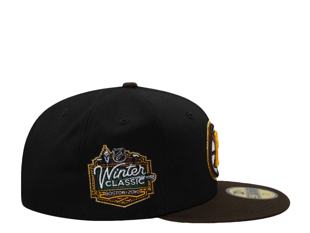 New Era Boston Bruins Winter Classic 2010 Black Two Tone Edition 59Fifty Fitted Cap