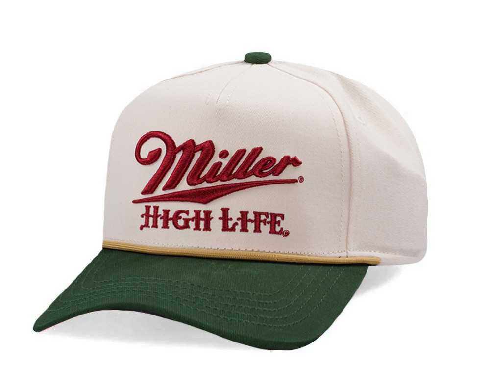 American Needle Miller High Life Scottie Ivory Edition Snapback Cap