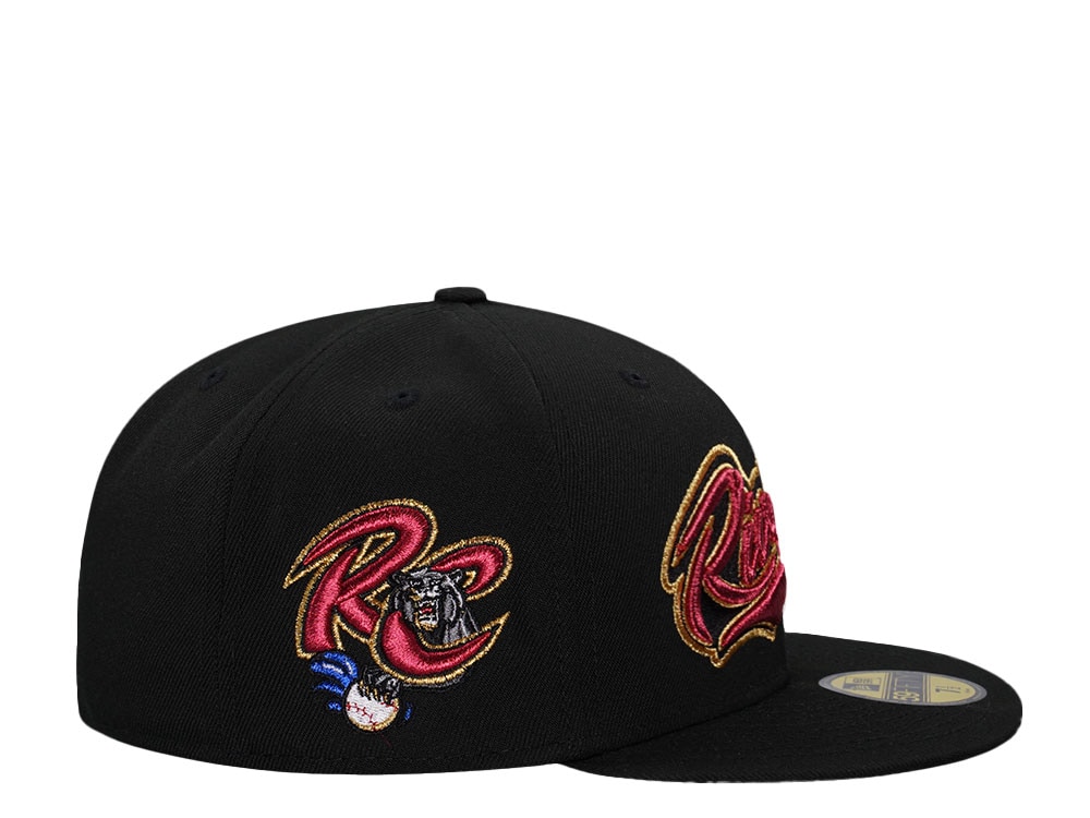 New Era Sacramento Rivercats Black Metallic Throwback Edition 59Fifty Fitted Cap