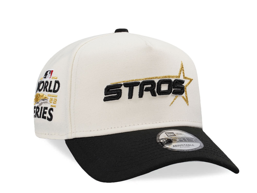 New Era Houston Astros World Series 2022 Chrome Two Tone Edition 9Forty A Frame Snapback Cap