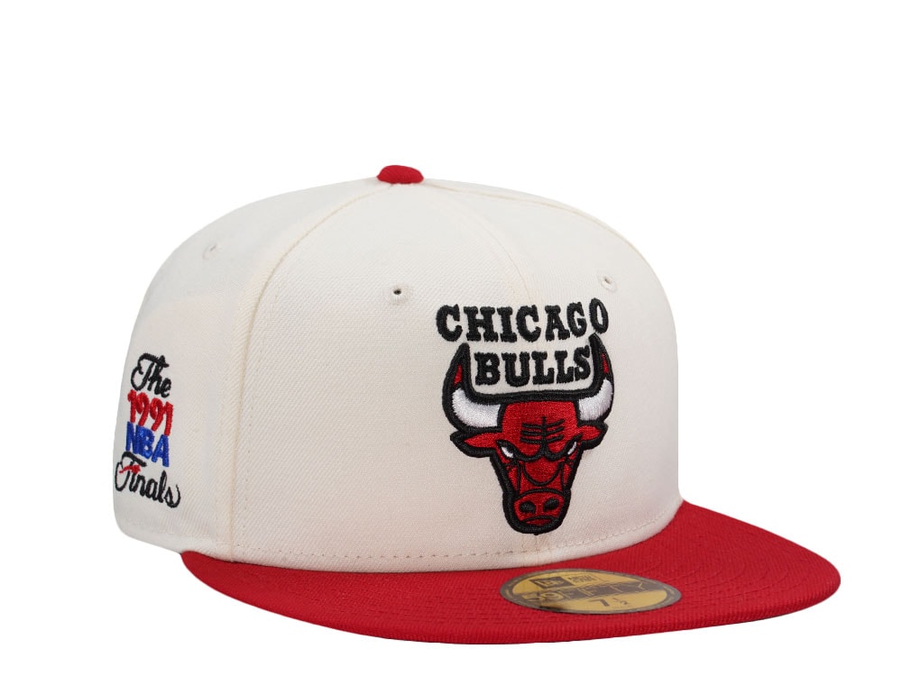 New Era Chicago Bulls NBA Finals 1991 Chrome Two Tone Edition 59Fifty Fitted Cap