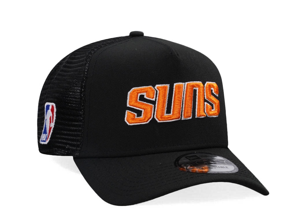 New Era Phoenix Suns Black Classic Edition Trucker 9Forty A Frame Snapback Cap