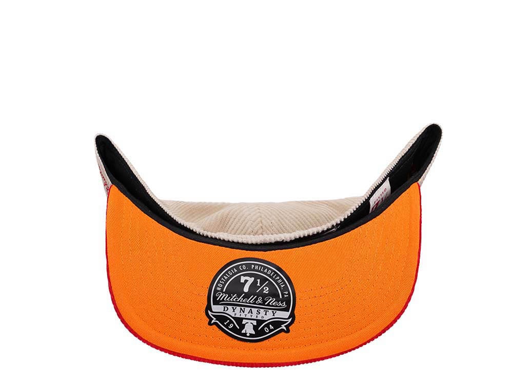 Mitchell & Ness Miami Heat All Star 1990 Two Tone Hardwood Classic Cord Edition Dynasty Fitted Cap