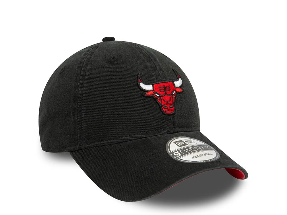 New Era Chicago Bulls Black 9Twenty Strapback Cap