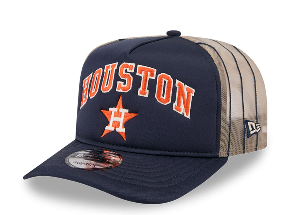 New Era Houston Astros Arched 9Fifty A Frame Trucker Snapback Cap