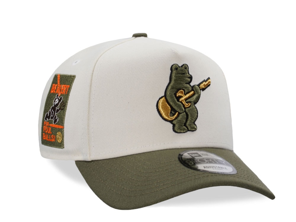 New Era Chicago Cubs Be Alert Chrome Two Tone Edition 9Forty A Frame Snapback Cap