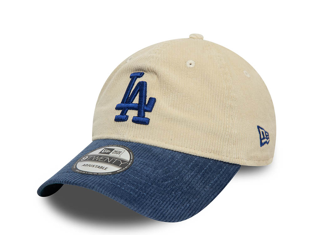 New Era Los Angeles Dodgers Block Corduroy White 9Twenty Strapback Cap
