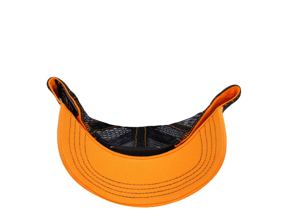 Von Dutch Grey Orange Two Tone Edition Trucker A Frame Snapback Cap