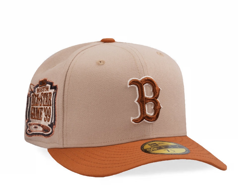 New Era Boston Red Sox All Star Game 1999 Pumpkin Spice Edition Pre Curved 59Fifty Fitted Cap