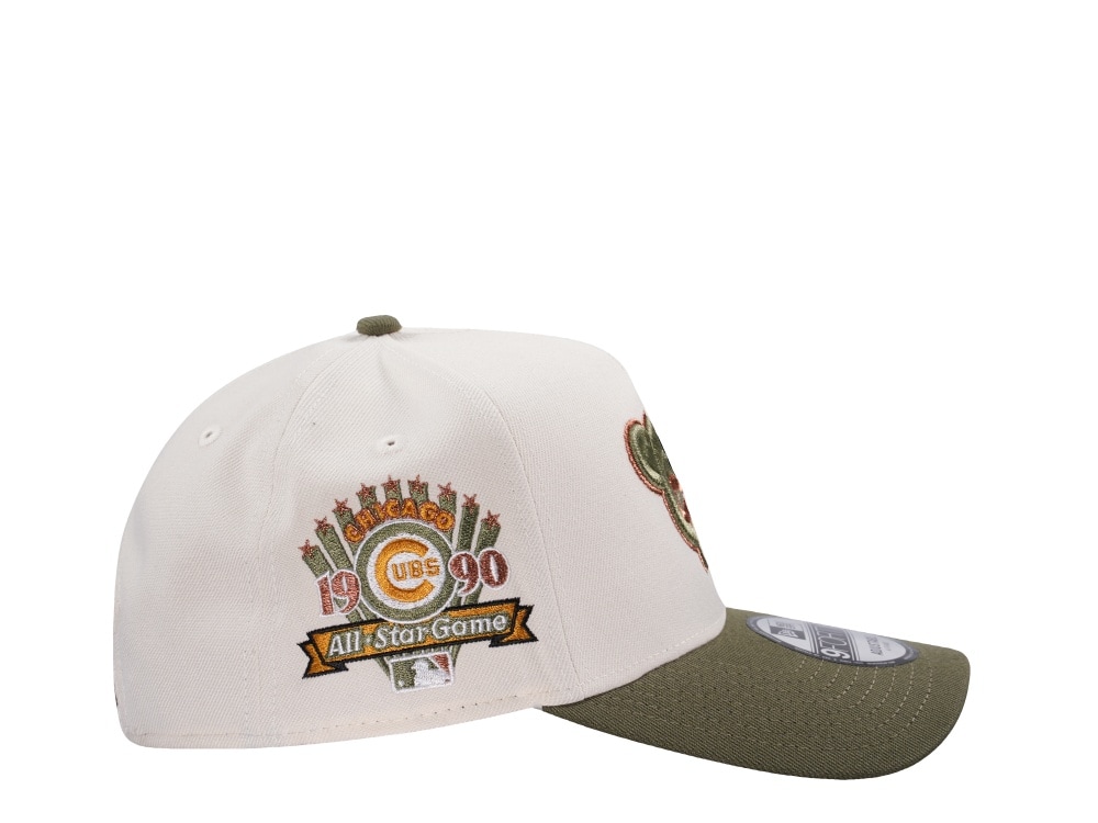 New Era Chicago Cubs All Star Game 1990 Cream Two Tone Edition 9Forty A Frame Snapback Cap