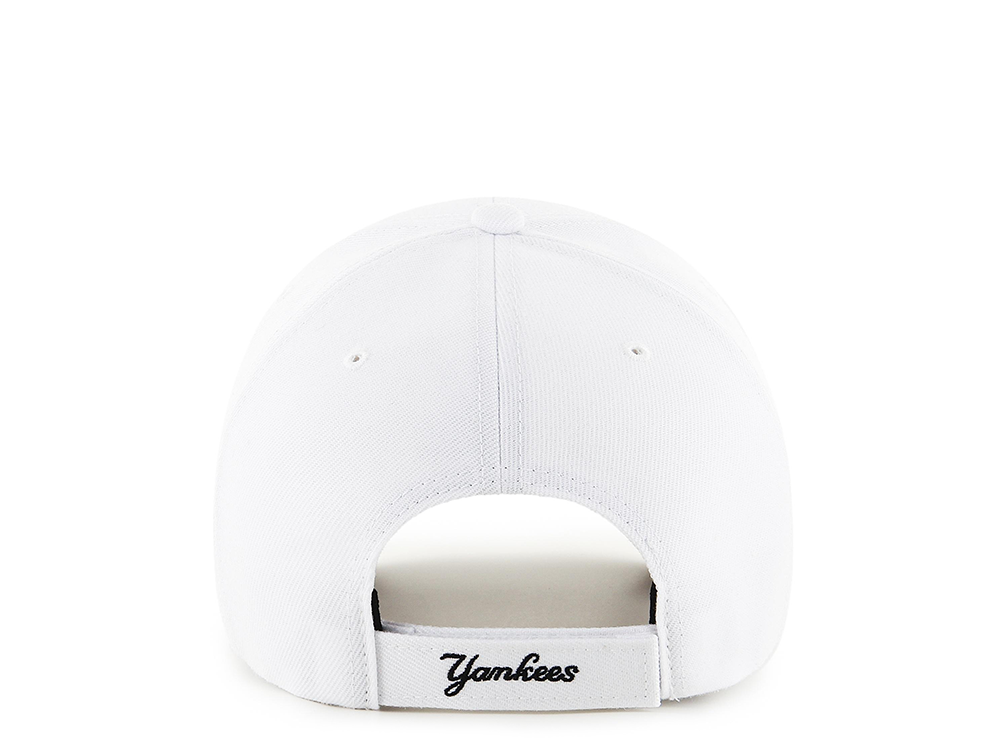 47Brand New York Yankees White Classic Strapback Cap