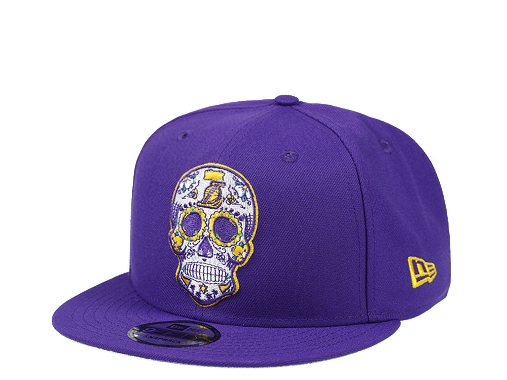 New Era Los Angeles Lakers Purple Skull Edition 9Fifty Snapback Cap
