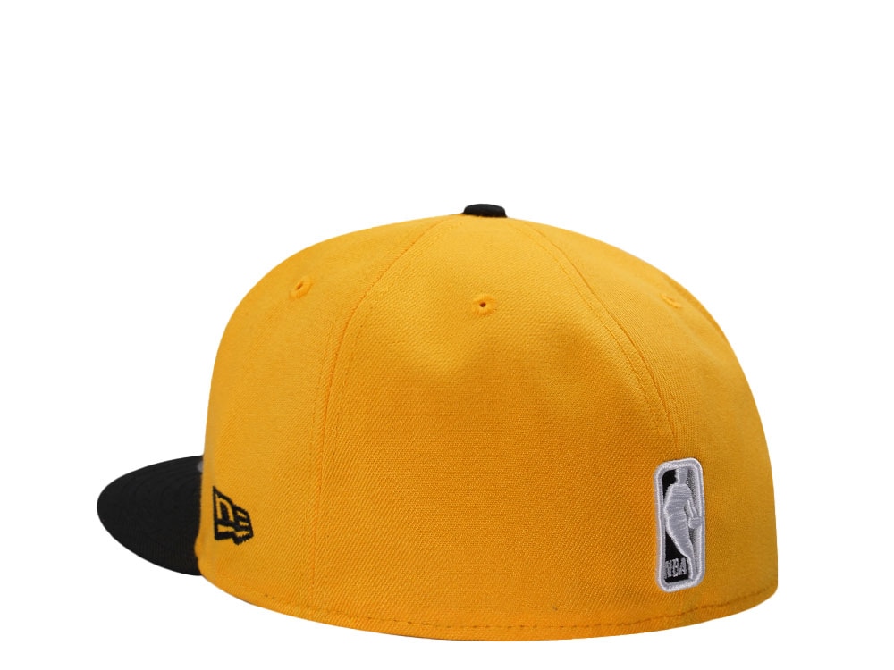 New Era Chicago Bulls Back To Back World Champions Yellow Two Tone Edition 59Fifty Fitted Cap
