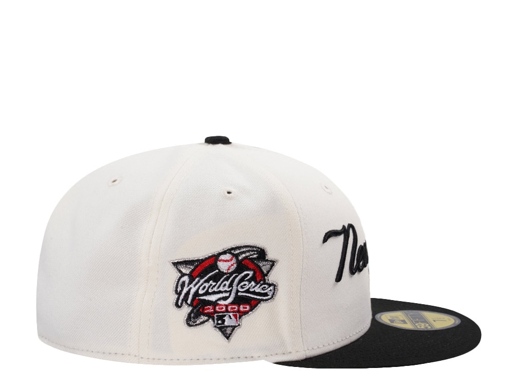 New Era New York Yankees World Series 2000 Script Chrome Two Tone Edition 59Fifty Fitted Cap