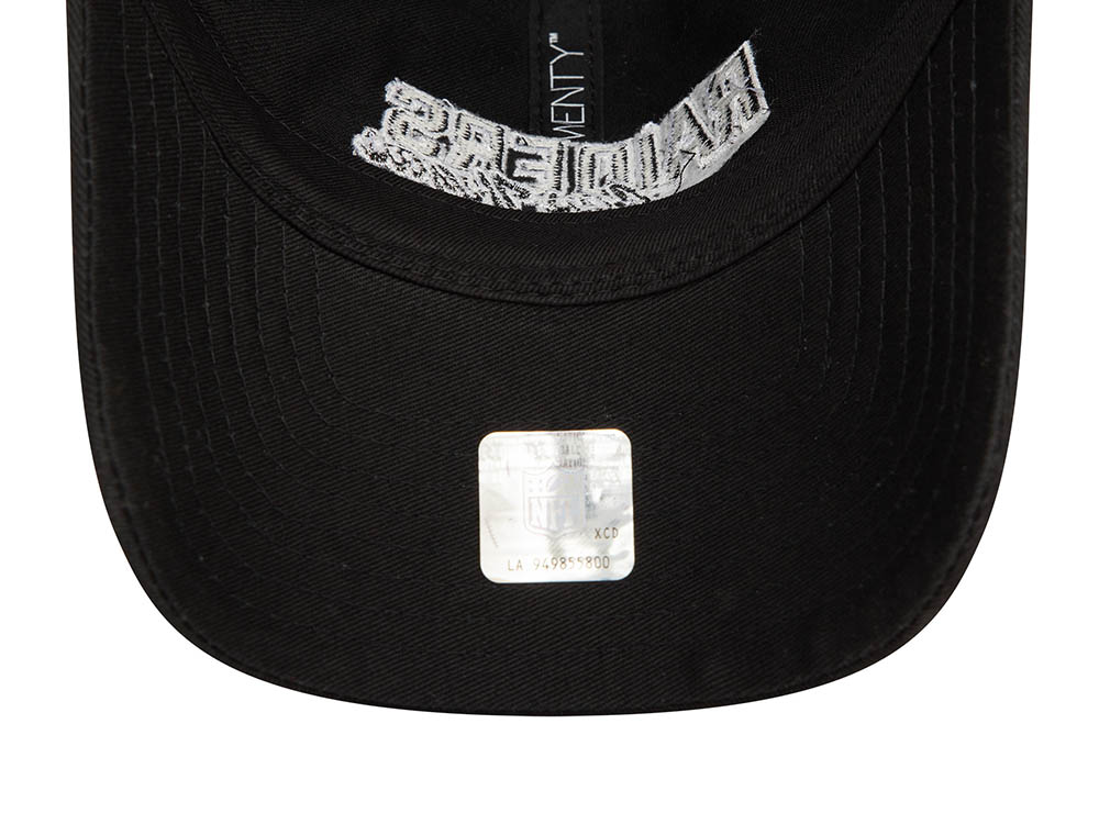 New Era Las Vegas Raiders NFL Script Black 9Twenty Strapback Cap
