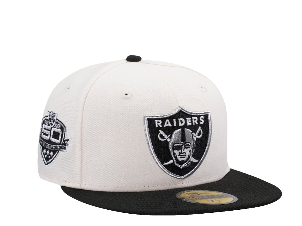 New Era Las Vegas Raiders 50th Anniversary Chrome Two Tone Edition 59Fifty Fitted Cap