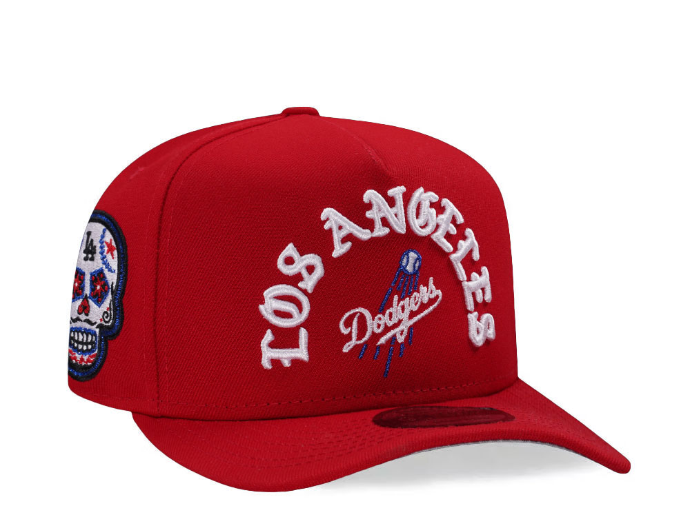 New Era Los Angeles Dodgers Skull Red Prime Edition 9Fifty A Frame Snapback Cap
