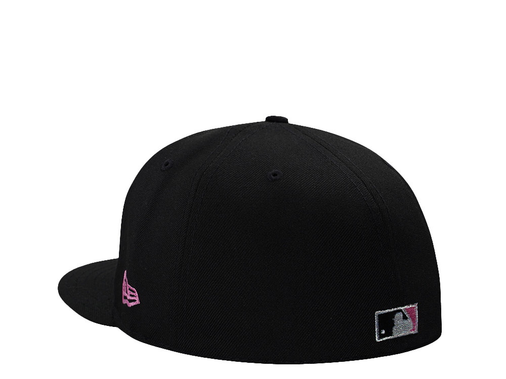 New Era Los Angeles Dodgers 60th Anniversary Pink Black Prime Edition 59Fifty Fitted Cap