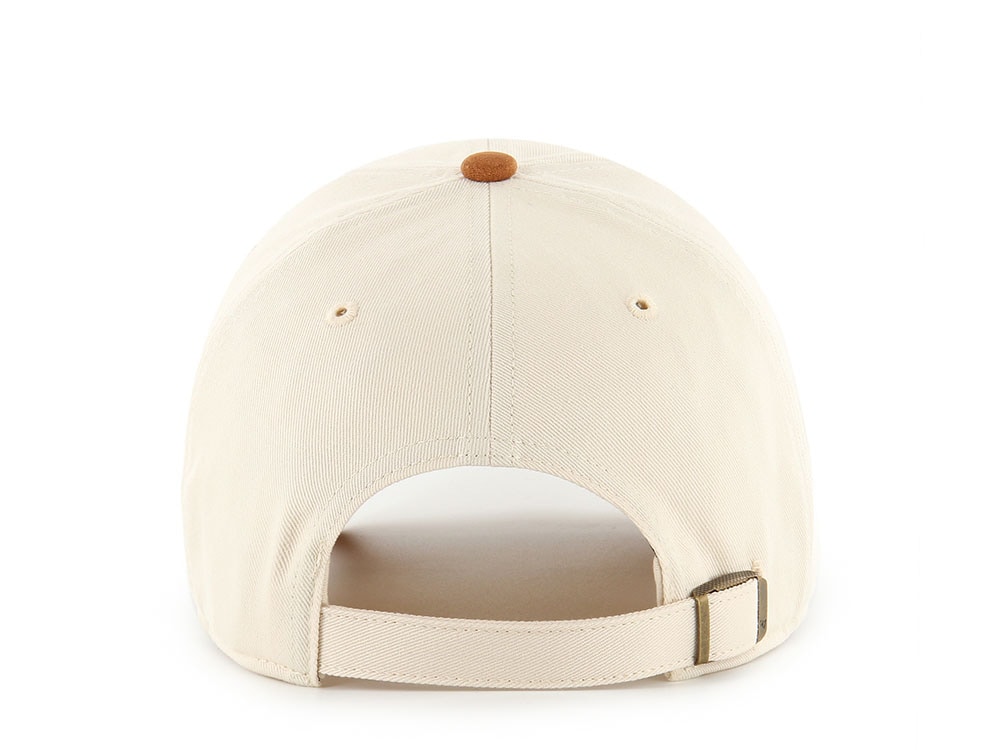 47 Brand Oakland Athletics Script Suede Visor Natural Clean Up Strapback Cap