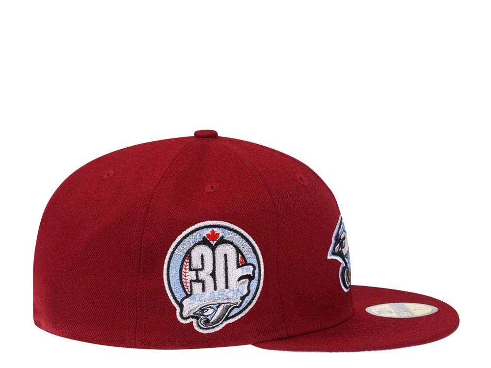 New Era Toronto Blue Jays 30th Season Smooth Red Glacier Blue Paisley Edition 59Fifty Fitted Cap