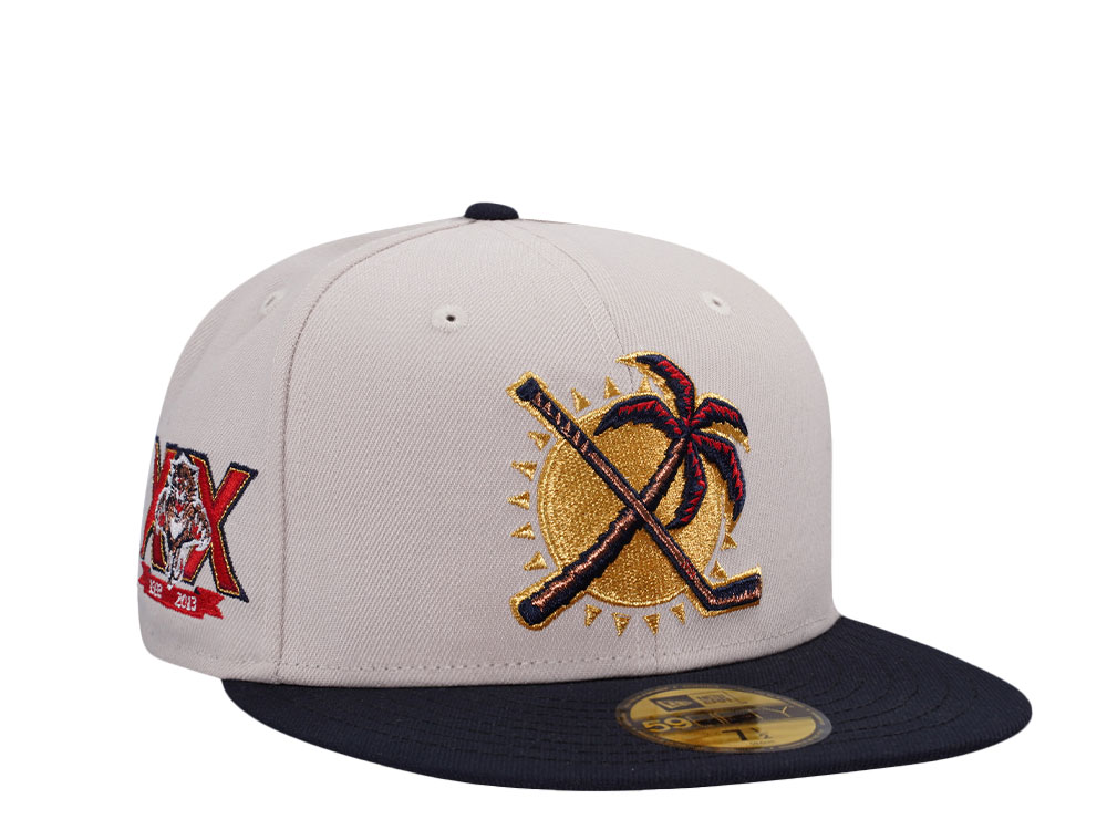 New Era Florida Panthers 20th Anniversary Chrome Two Tone Edition 59Fifty Fitted Cap