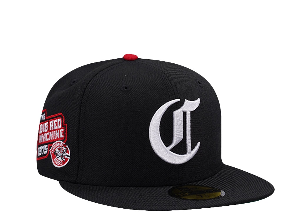 New Era Cincinnati Reds Wool Black Prime Edition 59Fifty Fitted Cap