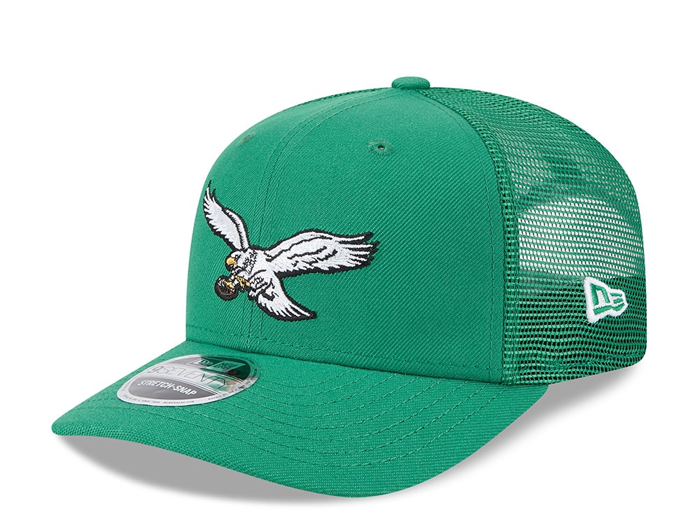 New Era Philadelphia Eagles Green Edition 9Seventy Trucker Snapback Cap
