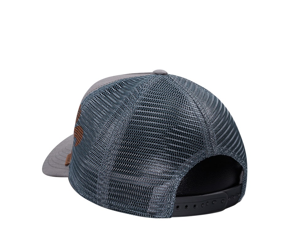 Djinns Linen Gray Trucker Snapback Cap