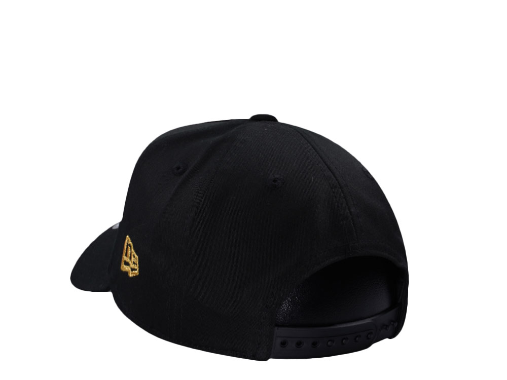 New Era Miami Dolphins Metallic Black Gold Edition 9Forty A Frame Snapback Cap