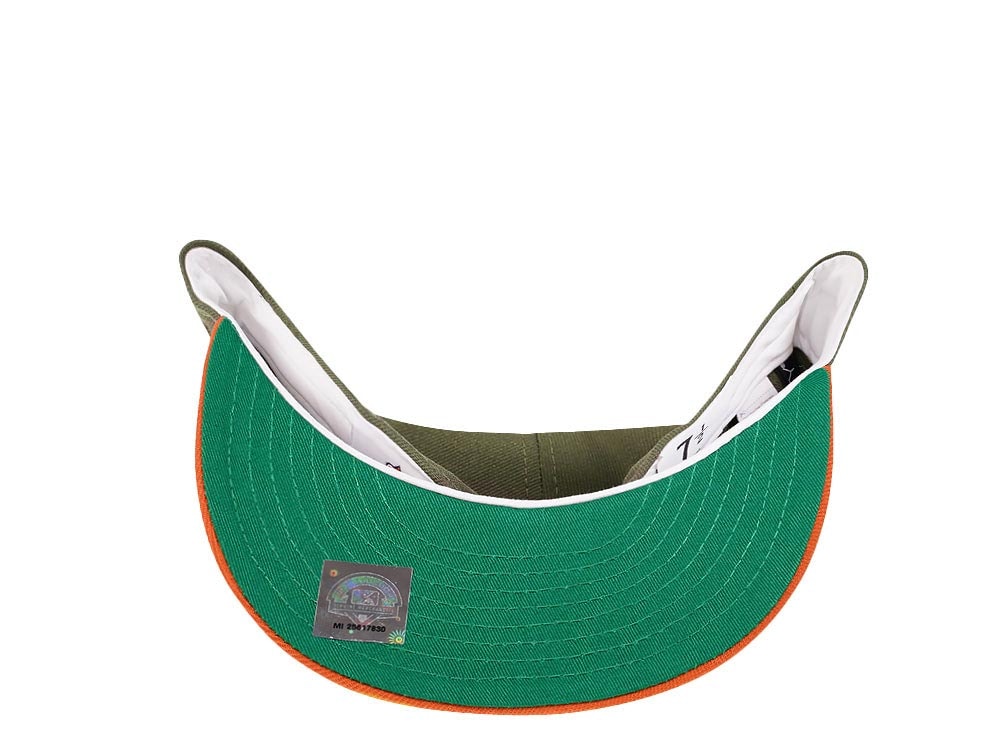 New Era Buffalo Bisons 30 Seasons Olive Metallic Two Tone Prime Edition 59Fifty Fitted Cap