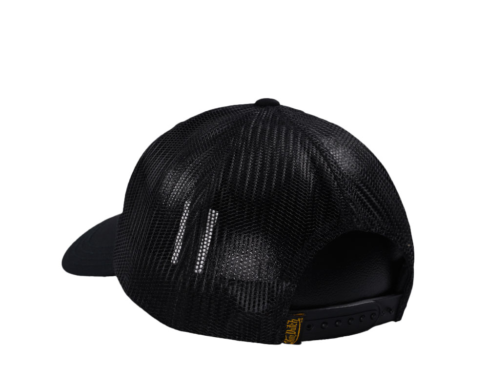 Von Dutch Square Patch Black Trucker Edition Snapback Cap