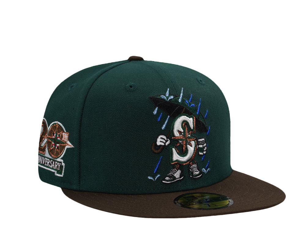 New Era Seattle Mariners 20th Anniversary Dark Green Two Tone Edition 59Fifty Fitted Cap