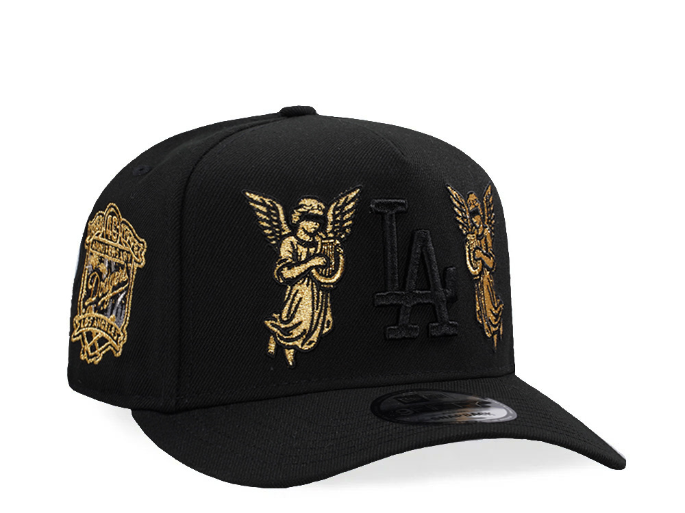 New Era Los Angeles Dodgers 40th Anniversary Angel Black Prime Edition 9Fifty A Frame Snapback Cap