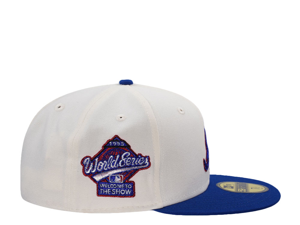 New Era Atlanta Braves 1995 World Series Chainstitch White Two Tone Edition 59Fifty Fitted Cap
