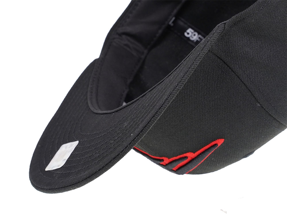 New Era New England Patriots Black Scarlet Edition 59Fifty Fitted Cap