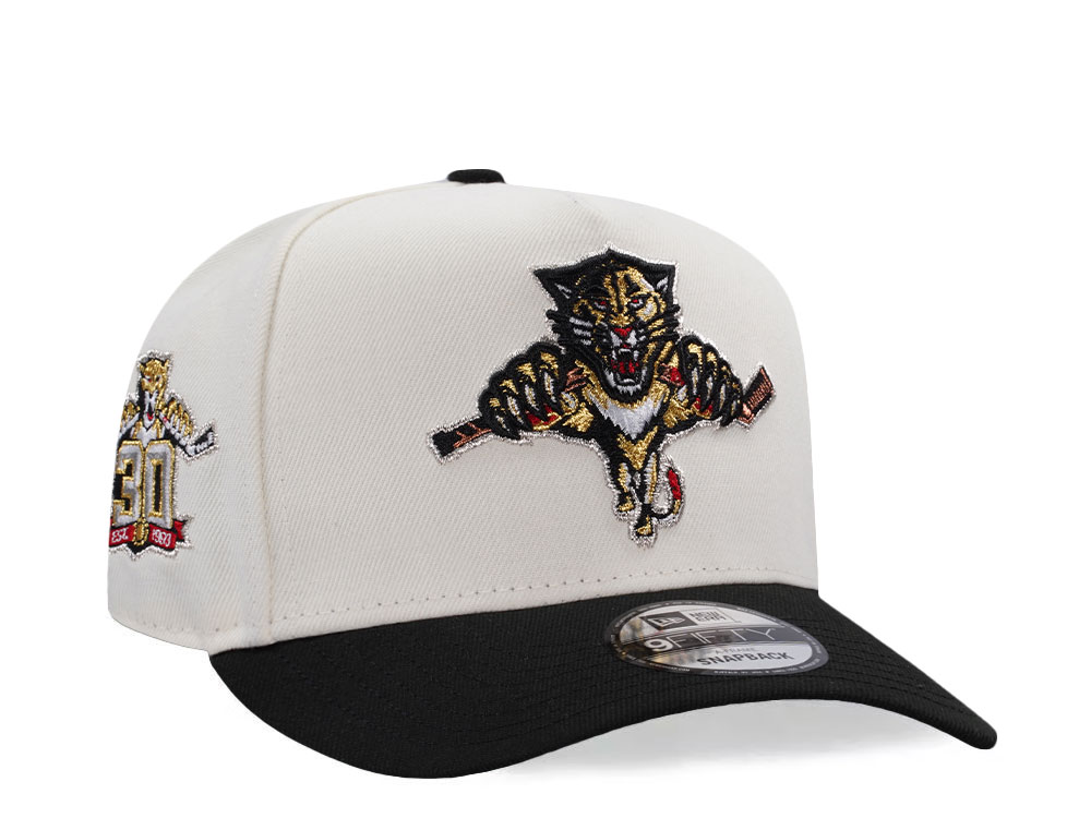 New Era Florida Panthers 30th Anniversary Chrome Two Tone Edition 9Fifty A Frame Snapback Cap