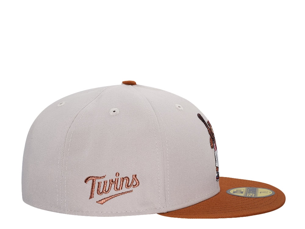 New Era Minnesota Twins Mascot Stone Copper Two Tone Edition 59Fifty Fitted Cap