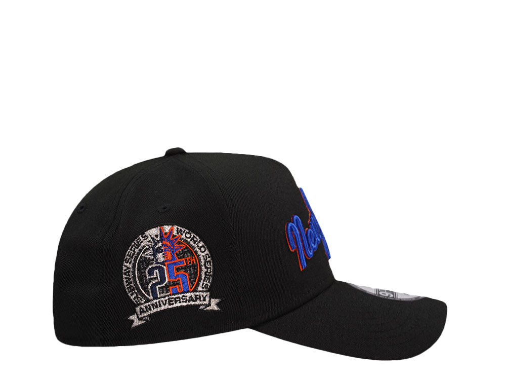 New Era New York Mets 25th Anniversary Black Prime Edition 9Forty A Frame Snapback Cap