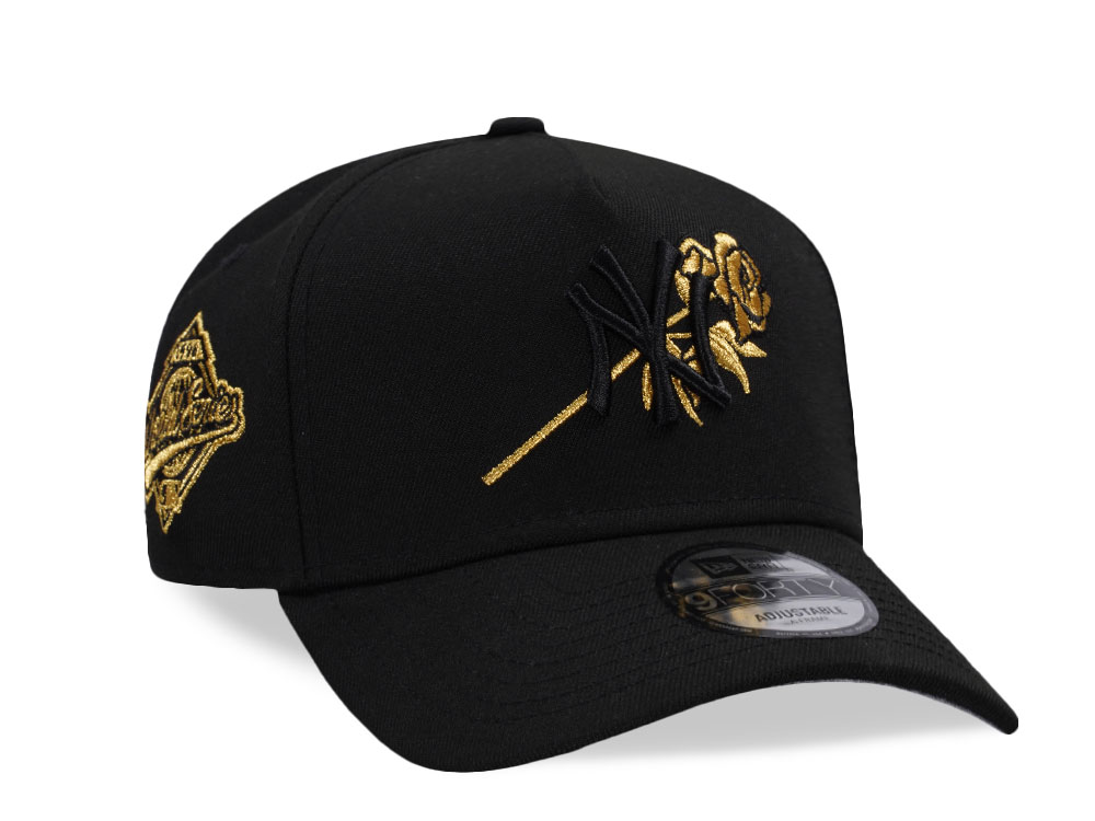 New Era New York Yankees World Series 1996 Black Rose Gold Edition 9Forty A Frame Snapback Cap