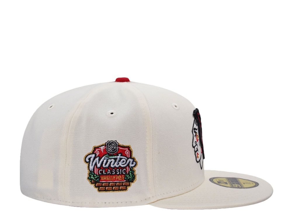 New Era Chicago Blackhawks Winter Classic Wrigley Field Chorme Prime Edition 59Fifty Fitted Cap