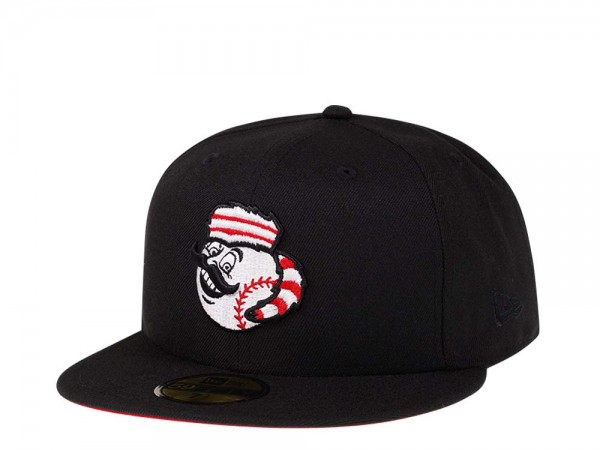 New Era Greenville Reds Black and Red Edition 59Fifty Fitted Cap