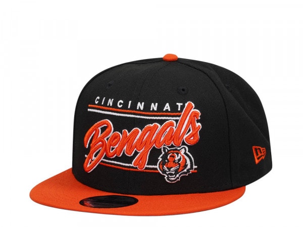 New Era Cincinnati Bengals Black and Orange Two Tone Edition 9Fifty Snapback Cap