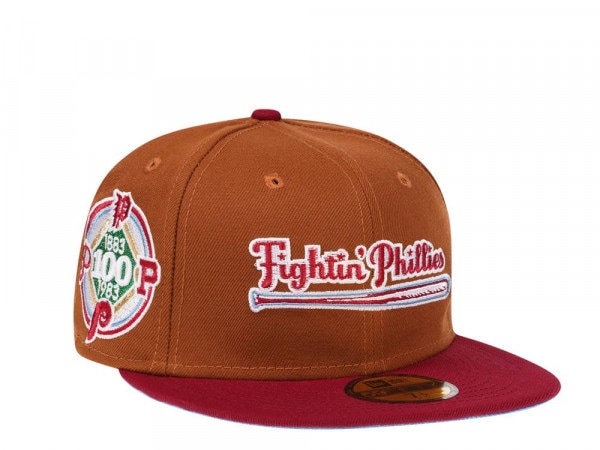 New Era Philadelphia Phillies 100th Anniversary Fightin Prime Two Tone Edition 59Fifty Fitted Cap