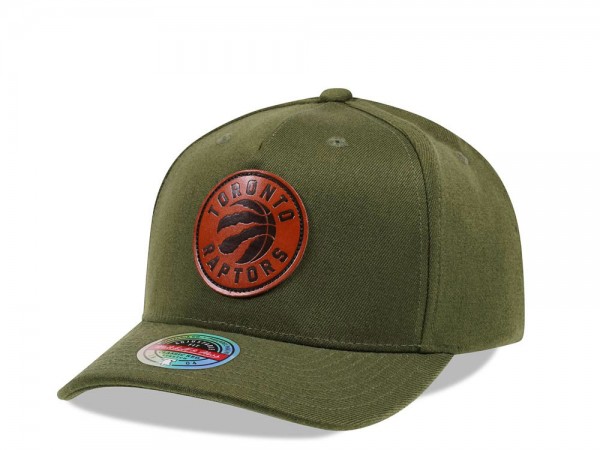 Mitchell & Ness Toronto Raptors Wood Leatherbadge Red Line Flex Snapback Cap