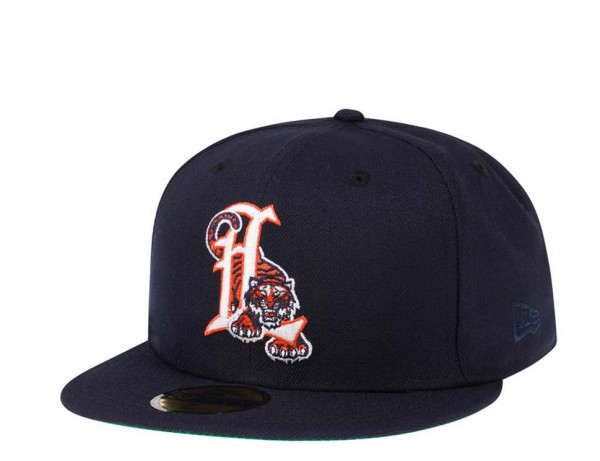 New Era Lakeland Tigers Navy Throwback Edition 59Fifty Fitted Cap