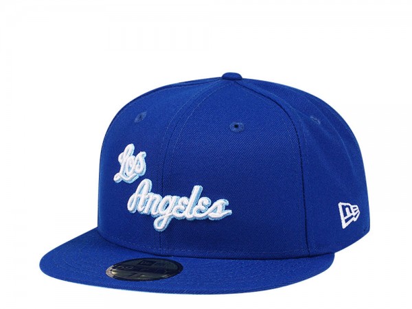 New Era Los Angeles Lakers Hardwood Classics Glacier Blue Edition 59Fifty Fitted Cap